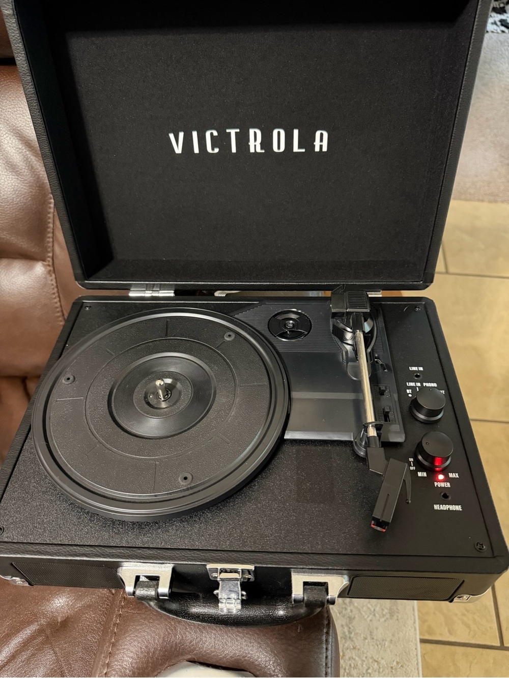 Victrola Portable Turntable Record Player - Black